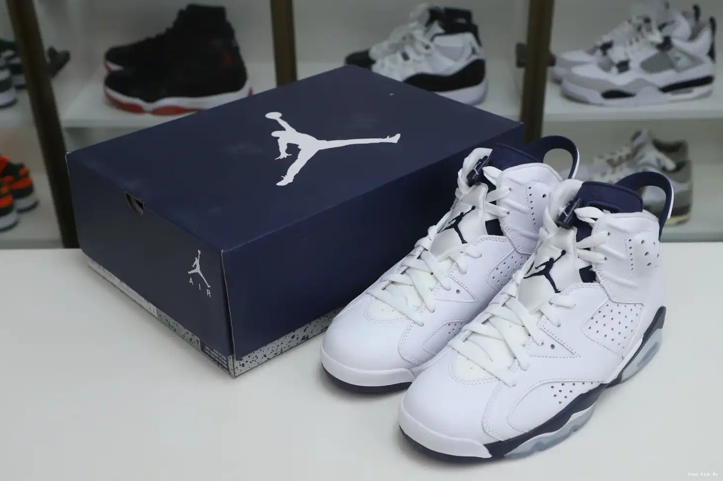 AIR 6 JORDAN MIDNIGHT Kimikick NAVY 0325